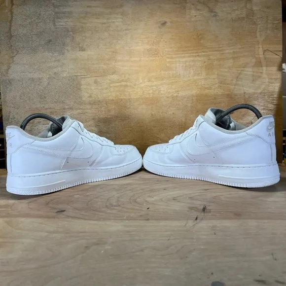Nike Air Force 1 One ‘07 Mens Size 13 Shoes Sneakers Triple White 315122-111