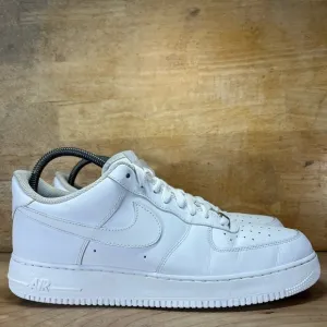 Nike Air Force 1 One ‘07 Mens Size 13 Shoes Sneakers Triple White 315122-111