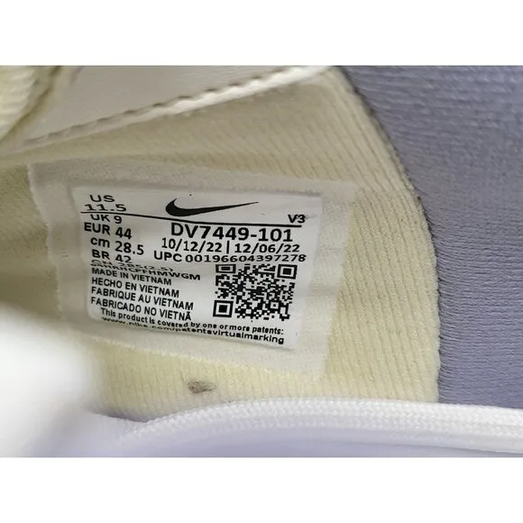 Nike Air Force 1 Shadow Sail Sea Coral Shoes DV7449-101 Size 11.5