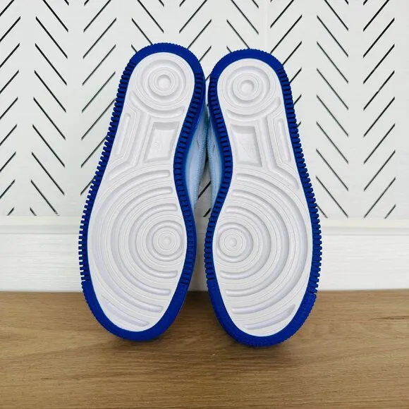 🤩Nike Air Force 1 Shadow Women Shoes Sz 7.5 FJ4567-100 Retro White Blue Sneaker