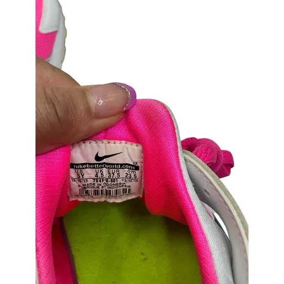 Nike Air Huarache Run Print GS Pink Blast 704946-601 Size 5Y Pink