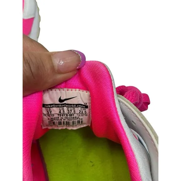 Nike Air Huarache Run Print GS Pink Blast 704946-601 Size 5Y Pink