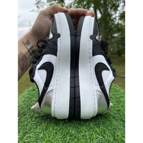 Nike Air Jordan 1 Elevate Low SE Metallic Silver Toe DQ 8561-001 Size 6