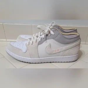 Nike Air Jordan 1 SE Craft Low Inside Out White Cream Men’s Size 10.5