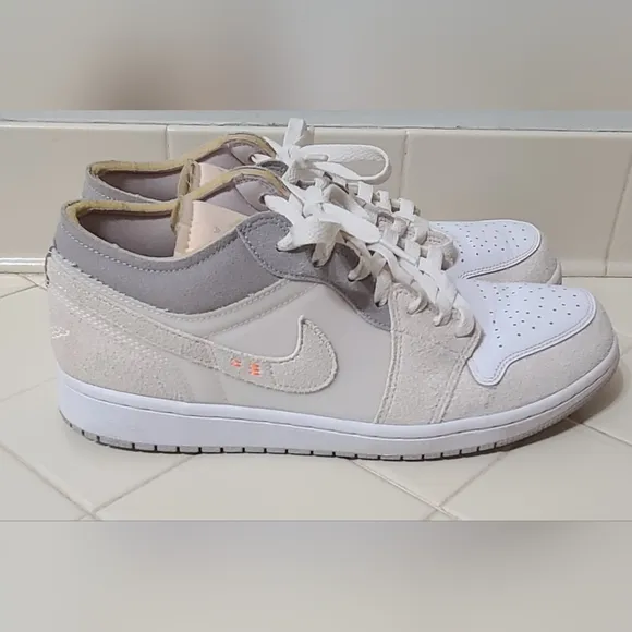 Nike Air Jordan 1 SE Craft Low Inside Out White Cream Men’s Size 10.5