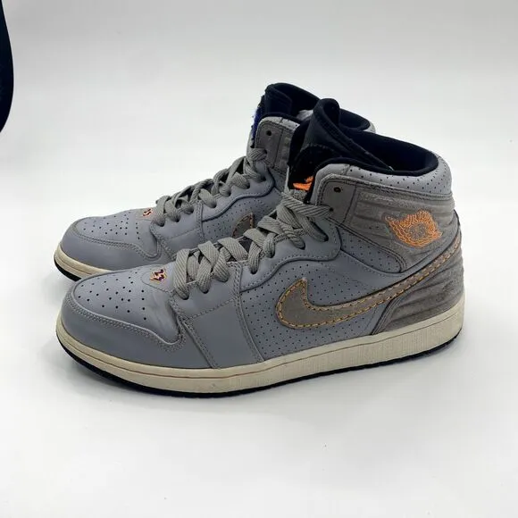 Nike Air Jordan 1 Wolf Grey‎ Retro 93 Shoes Mens 12 580514-045 Sneakers