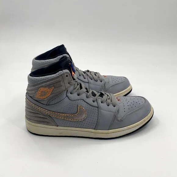 Nike Air Jordan 1 Wolf Grey‎ Retro 93 Shoes Mens 12 580514-045 Sneakers