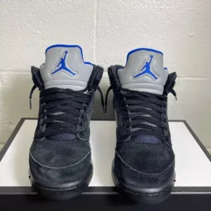 Nike Air Jordan 5 Retro GS 440888-004 Black Racer Blue Sneaker Youth Size 6Y US