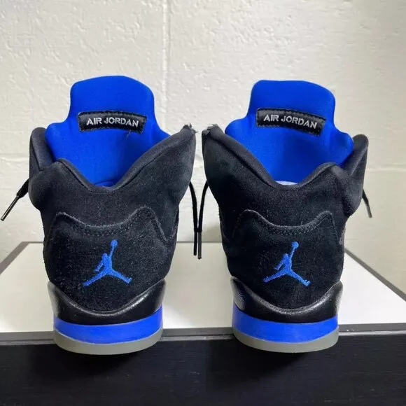Nike Air Jordan 5 Retro GS 440888-004 Black Racer Blue Sneaker Youth Size 6Y US