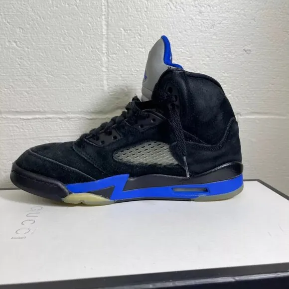 Nike Air Jordan 5 Retro GS 440888-004 Black Racer Blue Sneaker Youth Size 6Y US