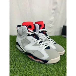 Nike  Air Jordan 6 Size 12 Mens Retro Tinker size 12 384664-104 White Gray