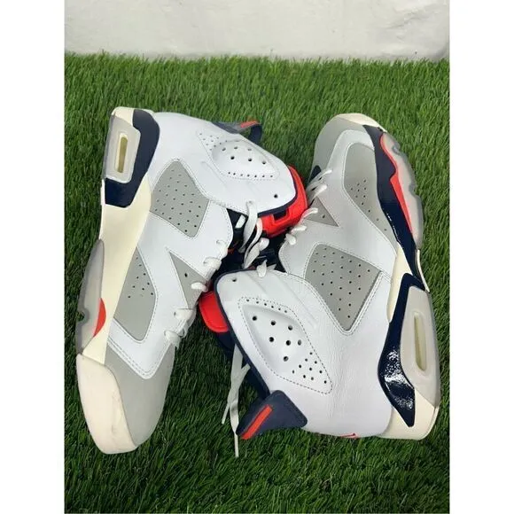 Nike  Air Jordan 6 Size 12 Mens Retro Tinker size 12 384664-104 White Gray