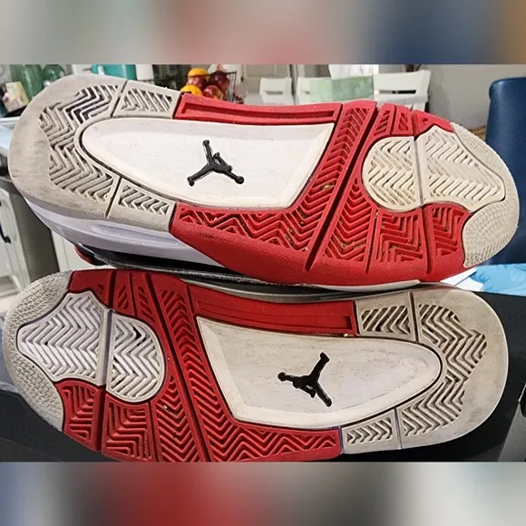 Nike Air Jordan DUB ZeroDV1360-160 White / Fire Red /Black Youth 5 Sneakers