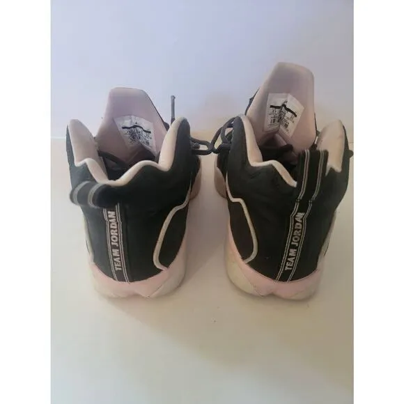 Nike Air Jordan Kid's Black Jumpman Team 2 GS Lace-up Trainer Shoes Size 4Y