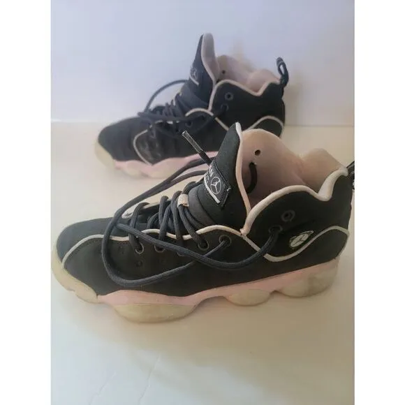 Nike Air Jordan Kid's Black Jumpman Team 2 GS Lace-up Trainer Shoes Size 4Y