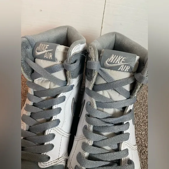 Nike Air Jordan Sneakers Gray White Size EUR 40 US Youth 7Y Womens 8.5