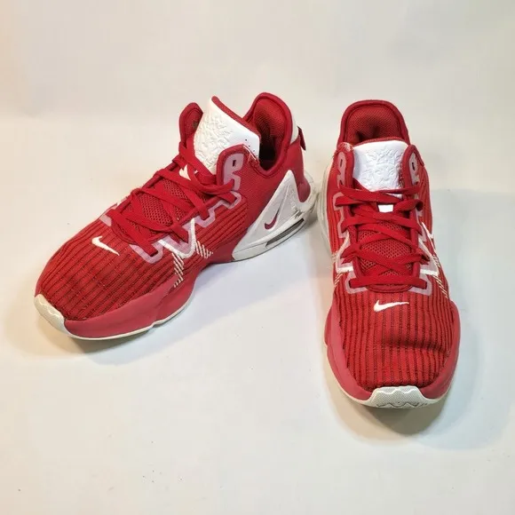 Nike Air LeBron Witness 6 TB University Red Sneakers Men's Size 9