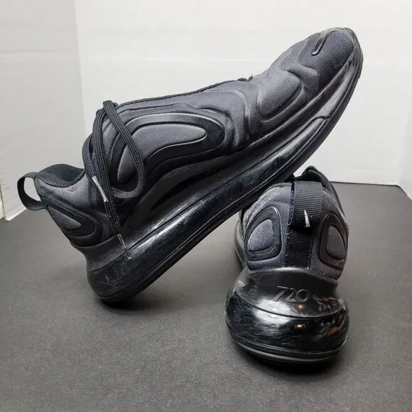 Nike Air Max 720 Black Mesh  AO2924-015 Women's Sneaker Shoes size 5