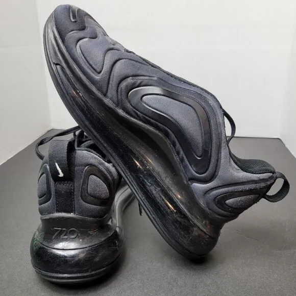 Nike Air Max 720 Black Mesh  AO2924-015 Women's Sneaker Shoes size 5