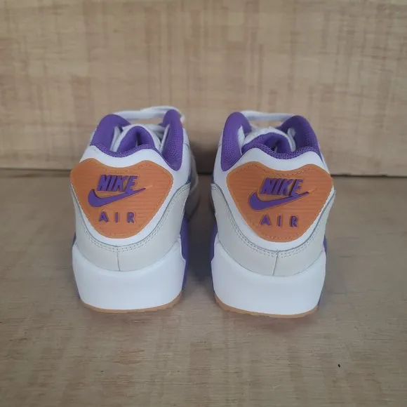 Nike Air Max 90 Citron Tint Action Grape White Sneakers Size 6.5Y Women's 8 New