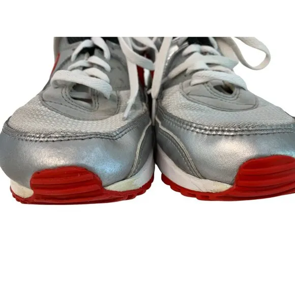 Nike Air Max 90 Silver Men's Size 11 Running Shoes DX4233 GUC Athletic 7447