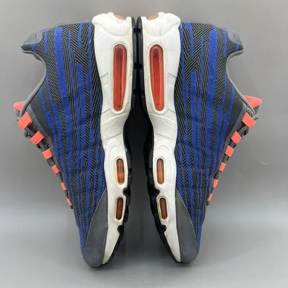 Nike Air Max 95 JCRD Sneakers Men Size 12 Blue Orange Running Comfort Low Shoes