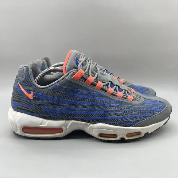 Nike Air Max 95 JCRD Sneakers Men Size 12 Blue Orange Running Comfort Low Shoes