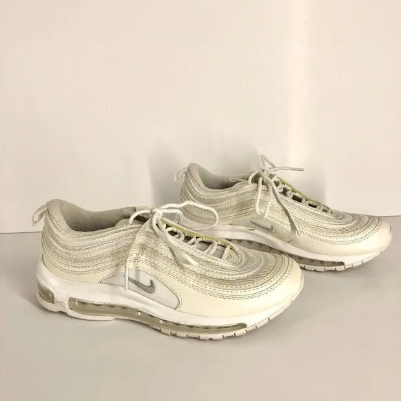 Nike Air Max 97 Cream White Unisex Sneakers Runners M7 W8.5