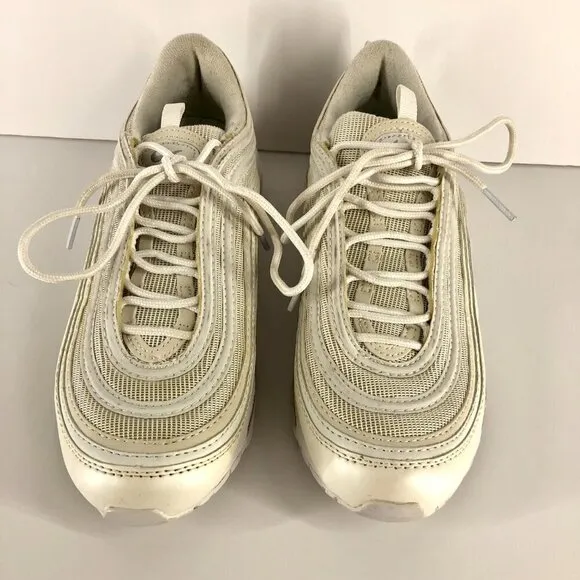 Nike Air Max 97 Cream White Unisex Sneakers Runners M7 W8.5