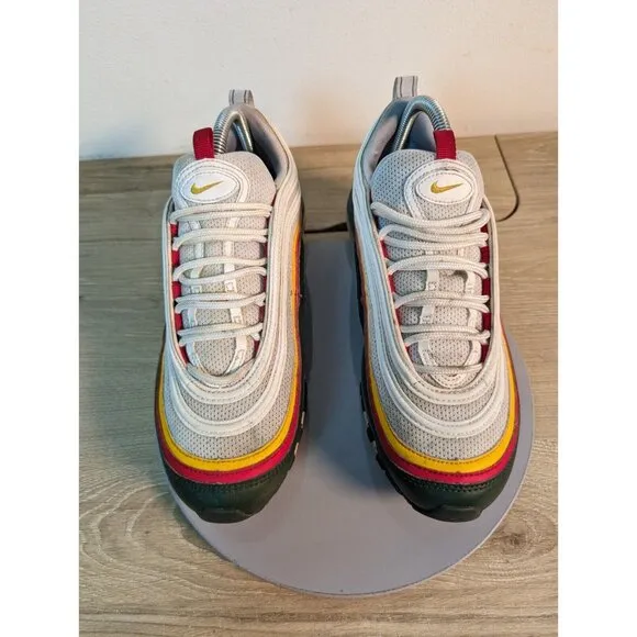 Nike Air Max 97 SE Ratatouille Men Size 8 White Evergreen Yellow CK0224-100