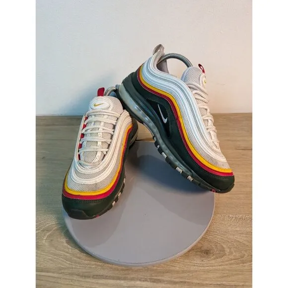 Nike Air Max 97 SE Ratatouille Men Size 8 White Evergreen Yellow CK0224-100