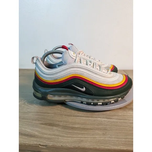 Nike Air Max 97 SE Ratatouille Men Size 8 White Evergreen Yellow CK0224-100