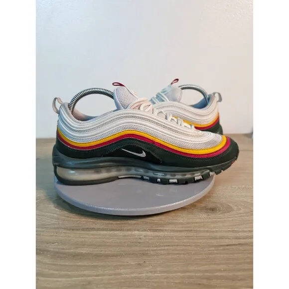 Nike Air Max 97 SE Ratatouille Men Size 8 White Evergreen Yellow CK0224-100
