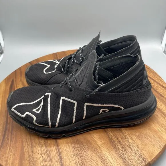 Nike Air Max Flair Shoes Mens Size 10.5 Black Running Comfort Walking Sneakers