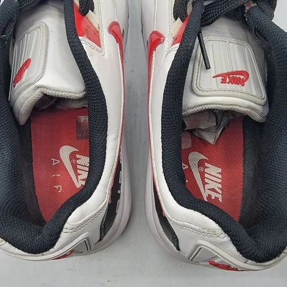 Nike Air Max LTD 3 Mens Size 9.5 White University Red Athletic Shoes BV1171-100