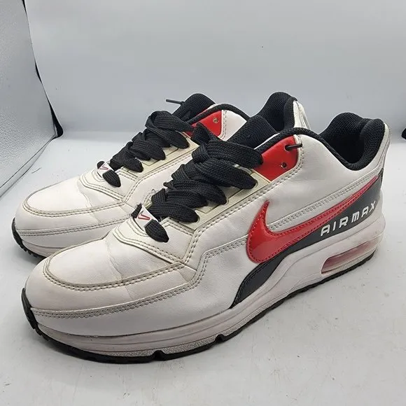 Nike Air Max LTD 3 Mens Size 9.5 White University Red Athletic Shoes BV1171-100