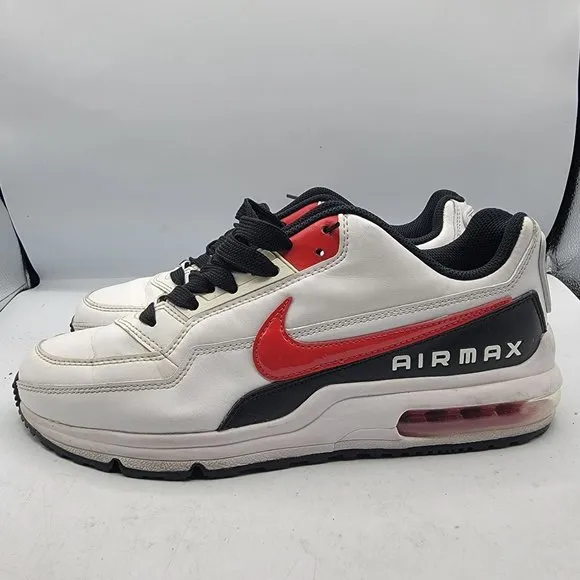 Nike Air Max LTD 3 Mens Size 9.5 White University Red Athletic Shoes BV1171-100