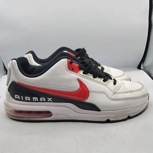 Nike Air Max LTD 3 Mens Size 9.5 White University Red Athletic Shoes BV1171-100