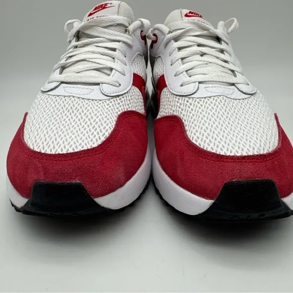 Nike Air Max System White/Red Athletic Shoes DM9537-104 Men's Size 11.5