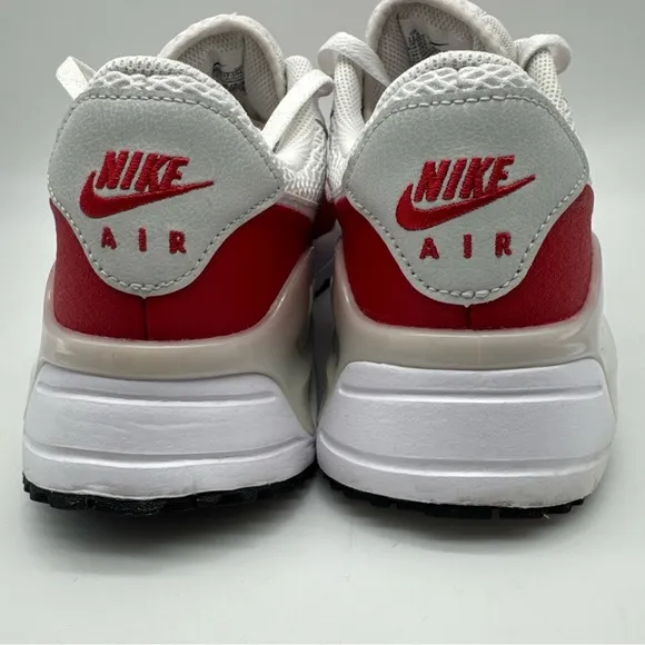 Nike Air Max System White/Red Athletic Shoes DM9537-104 Men's Size 11.5