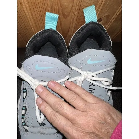 Nike Air More Money Grey Green Youth Size 6Y Women’s 7.5 Sneakers AH5215-002