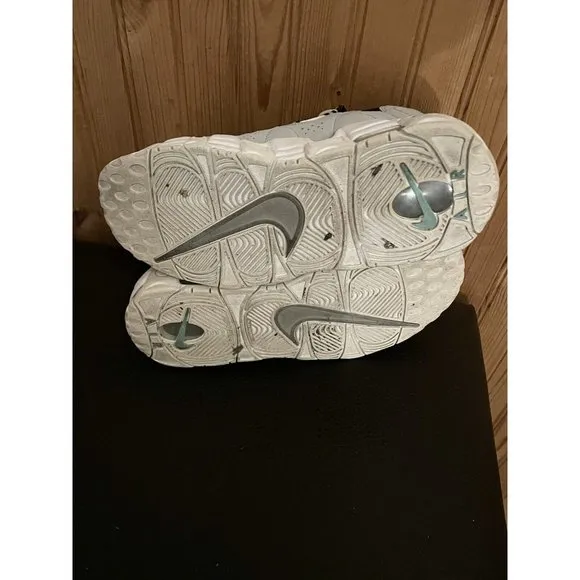Nike Air More Money Grey Green Youth Size 6Y Women’s 7.5 Sneakers AH5215-002
