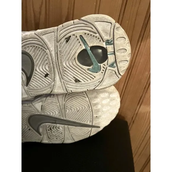 Nike Air More Money Grey Green Youth Size 6Y Women’s 7.5 Sneakers AH5215-002