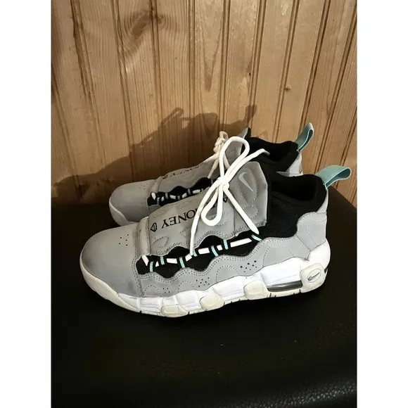 Nike Air More Money Grey Green Youth Size 6Y Women’s 7.5 Sneakers AH5215-002