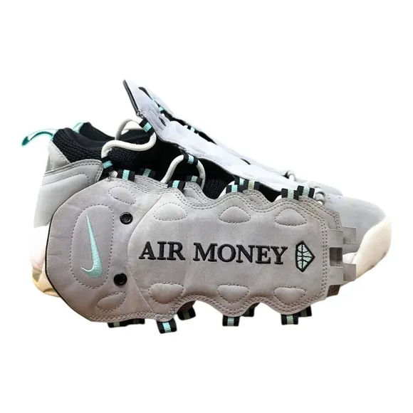 Nike Air More Money Uptempo AJ2998-003 Wolf Gray Sneakers Shoes Men's 12