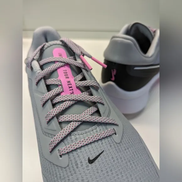Nike Air Zoom Infinity Tour Next % Wolf Grey Pink Spell Golf Shoes Men's 11