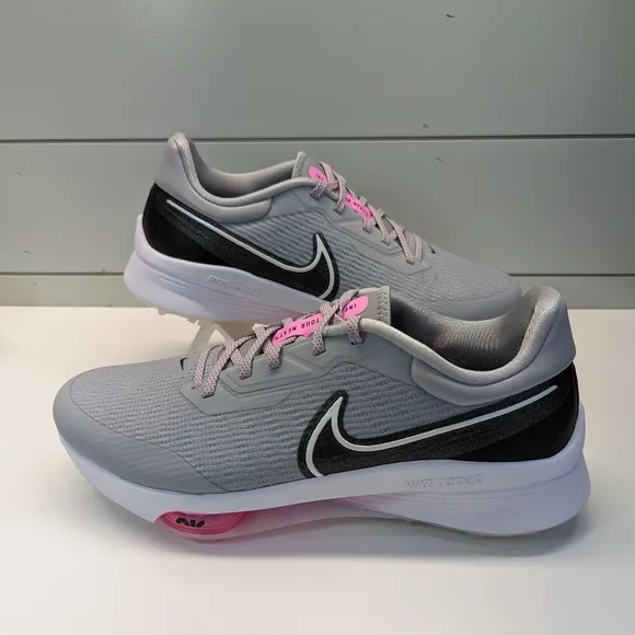 Nike Air Zoom Infinity Tour Next % Wolf Grey Pink Spell Golf Shoes Men's 11