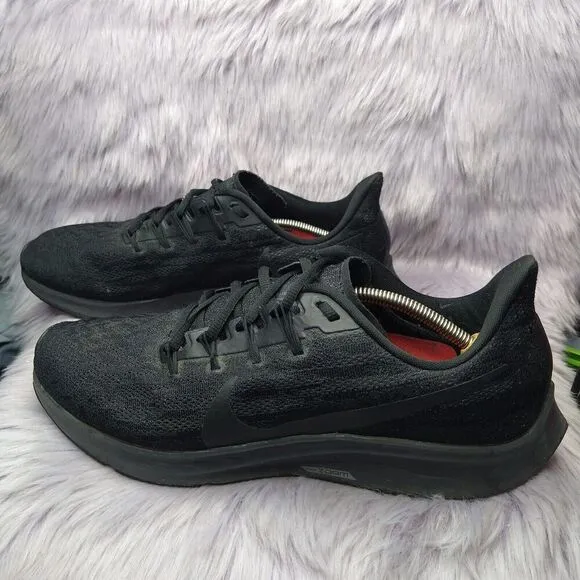 Nike Air Zoom Pegasus 36 Mens Size 14 US AQ2203-006 Black Oil Gray Athletic Shoe