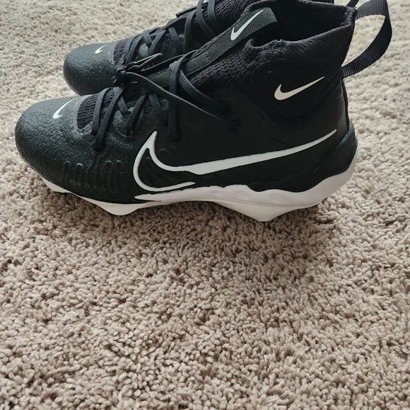 Nike Alpha Huarache NXT Metal Men's Black/WhiteCleats - DJ6517-001 New