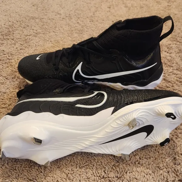 Nike Alpha Huarache NXT Metal Men's Black/WhiteCleats - DJ6517-001 New